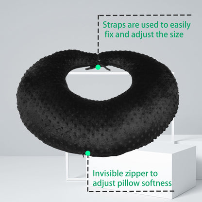 Professional Gaming Pillow for Lap; Arm Rest Pillow Gaming Lap Pillow with Crochet Support - Eliminate Pain in Gaming (Black) - amzGamess