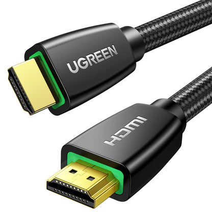 UGREEN 4K HDMI Cable 10FT Braided High Speed 18Gbps HDMI Cord with Ethernet Support 4K 60Hz 2160P 1080P 3D ARC Compatible with UHD TV Monitor Computer Xbox 360 PS5 PS4 Blu-ray and More