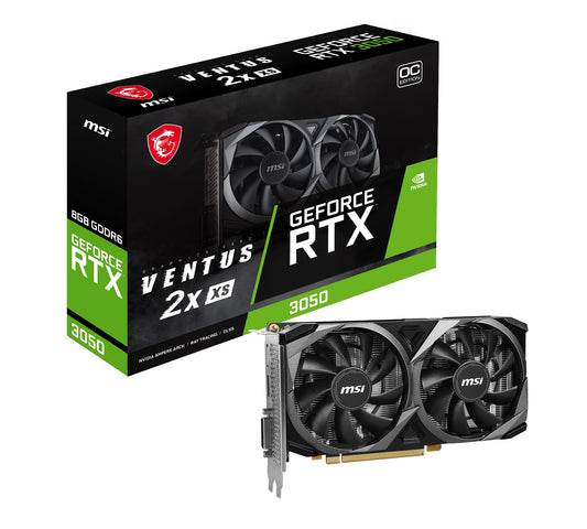 MSI Gaming GeForce RTX 3050 8GB GDRR6 128-Bit HDMI/DP PCIe 4 Torx Twin Fans Ampere OC Graphics Card (RTX 3050 Ventus 2X XS 8G OC) - amzGamess