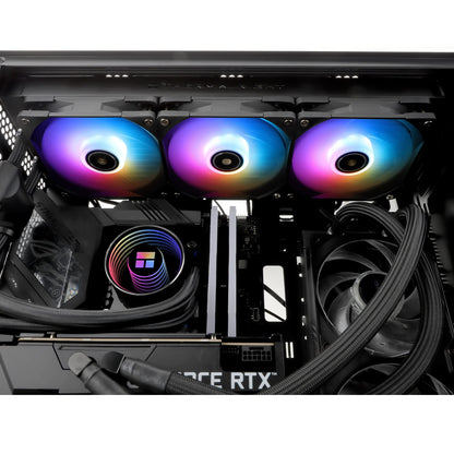 Thermalright Frozen Notte 360 Black ARGB Water Cooling CPU Cooler, 360 Black CPU Cooler Specifications, 3×120mm PWM Fans, S-FDB V2 Bearings, Suitable for AMD/AM4/AM5, Intel 1700/1150/1151/1200/2011