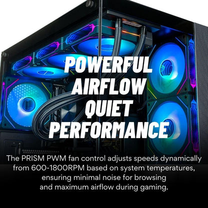 Panorama Gamer Desktop PC (NVD GeForce RTX 4090, Intel 24-Core i9-14900KF Processor, 96GB RAM, 2TB NVMe SSD + 12TB HDD, WiFi + BT, Windows 11 Pro) High-Airflow RGB Gaming Computer