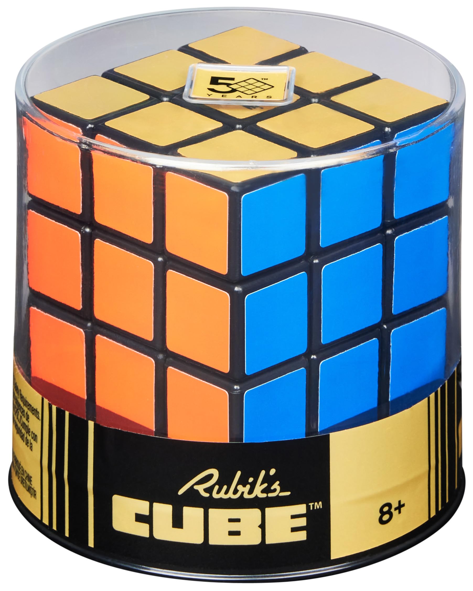 Rubik’s Cube, Special Retro 50th Anniversary Edition, Original 3x3 Color-Matching Puzzle Classic Problem-Solving Challenging Brain Teaser Fidget Toy, for Adults & Kids Ages 8+ - amzGamess