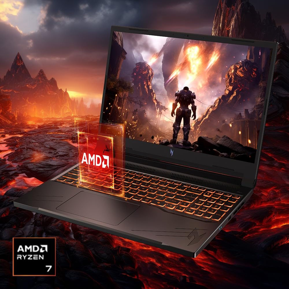 Acer Nitro V Gaming Laptop | AMD Ryzen 7 8845HS Octa-Core AI Capable Processor | NVIDIA GeForce RTX 4060 Laptop GPU | 16" WUXGA IPS 165Hz Display | 16GB DDR5 | 1TB Gen 4 SSD | Wi-Fi 6E | ANV16-41-R5J0