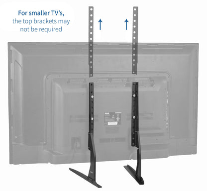 VIVO Universal Tabletop TV Stand for 22 to 65 inch LCD Flat Screens | VESA Mount with Hardware Included