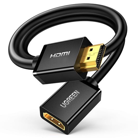 UGREEN HDMI Extension Cable 4K HDMI Extender 16FT Male to Female Adapter Cord Compatible with Roku TV Stick PS5 PS4 Xbox Laptop PC Nintendo Switch Blu Ray Player Google Chromecast Wii U HDTV
