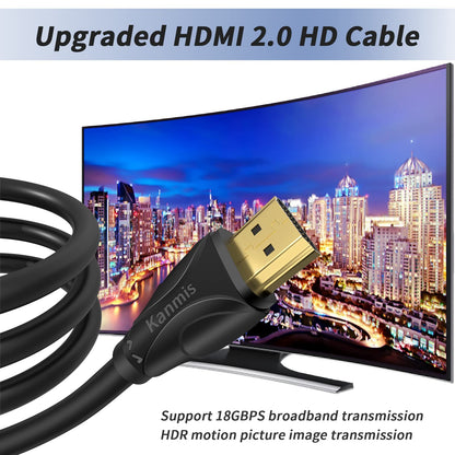 4K HDMI Cable 25ft, High Speed Hdmi 2.0 Cables &4K@60Hz 2K 1080P, Ultra High Speed Gold Plated Connectors hdmi Cord, Compatible with Playstation Arc PS3 PS4 PC HDTV