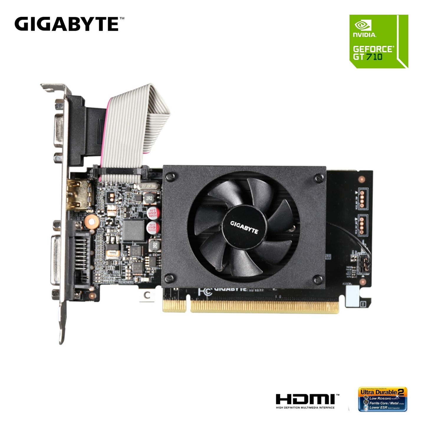GIGABYTE 2GB RAM DDR3 SDRAM Video Graphics Cards GV-N710D3-2GL REV2.0 - amzGamess