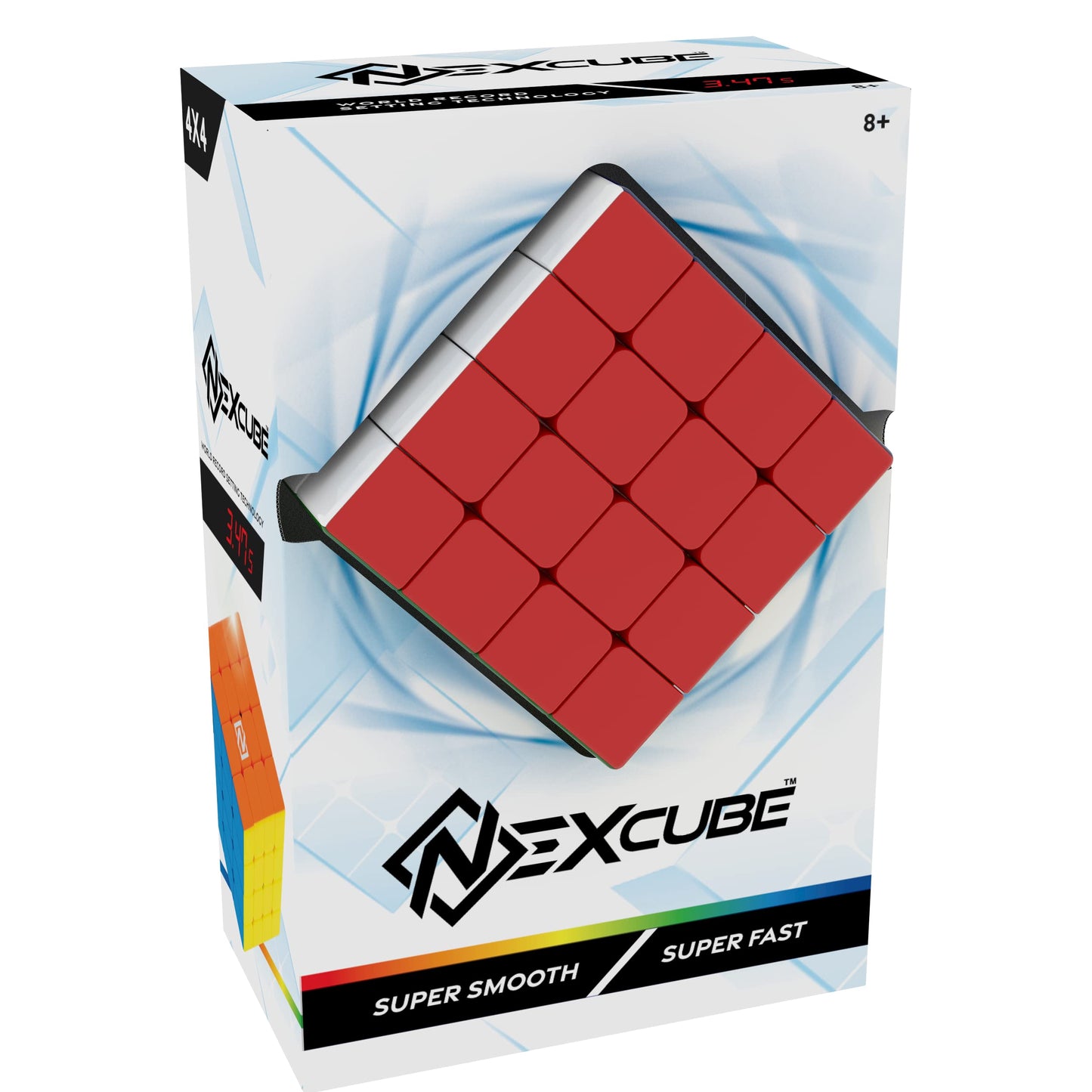 Goliath NEXcube 4x4 Classic - Stickerless Speed Cube - Super Smooth Technology Unlocks Super Speed to Break Records! - Ages 8 and Up - amzGamess