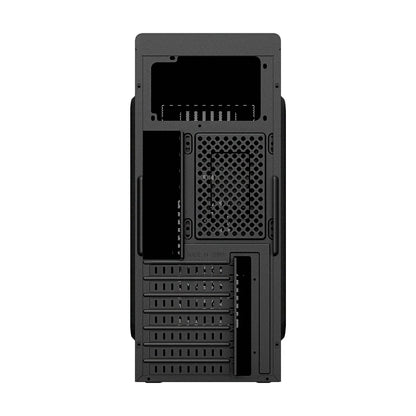 Zalman T6 ATX Mid Tower Computer PC Case, Pre-Installed 120mm Fan, 5.25 ODD, USB 3.0, Patterned Mesh Design, mATX ITX for Gaming Workstation, Black