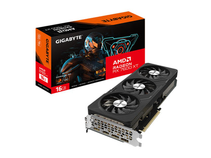 GIGABYTE Radeon RX 7600 XT Gaming OC 16G Graphics Card, 3X WINDFORCE Fans 16GB 128-bit GDDR6, GV-R76XTGAMING OC-16GD Video Card - amzGamess