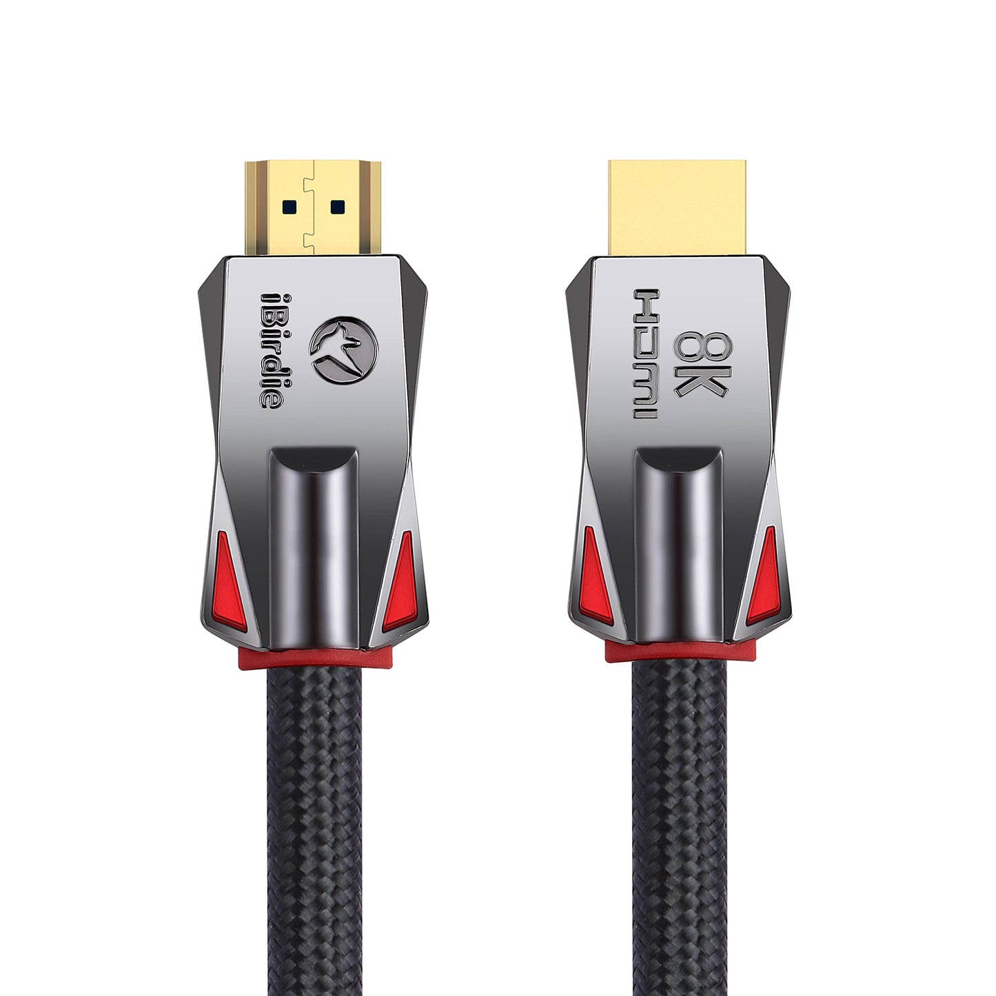 iBirdie 8K HDMI 2.1 Cable 8 Feet 8K60hz 4K 120hz 144hz HDCP 2.3 2.2 eARC ARC 48Gbps Ultra High Speed Compatible with Dolby Vision Atmos PS5 PS4, Xbox One Series X, Sony LG Samsung, RTX 3080 3090