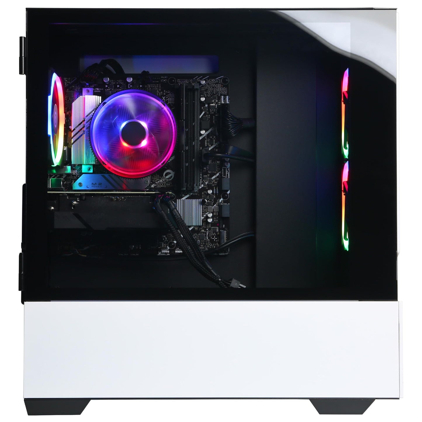 CyberPowerPC Gamer Master Gaming PC, AMD Ryzen 5 8600G 4.3GHz, GeForce RTX 4060 8GB, 16GB DDR5, 1TB PCIe Gen4 SSD, WiFi Ready & Windows 11 Home (GMAI5000A)