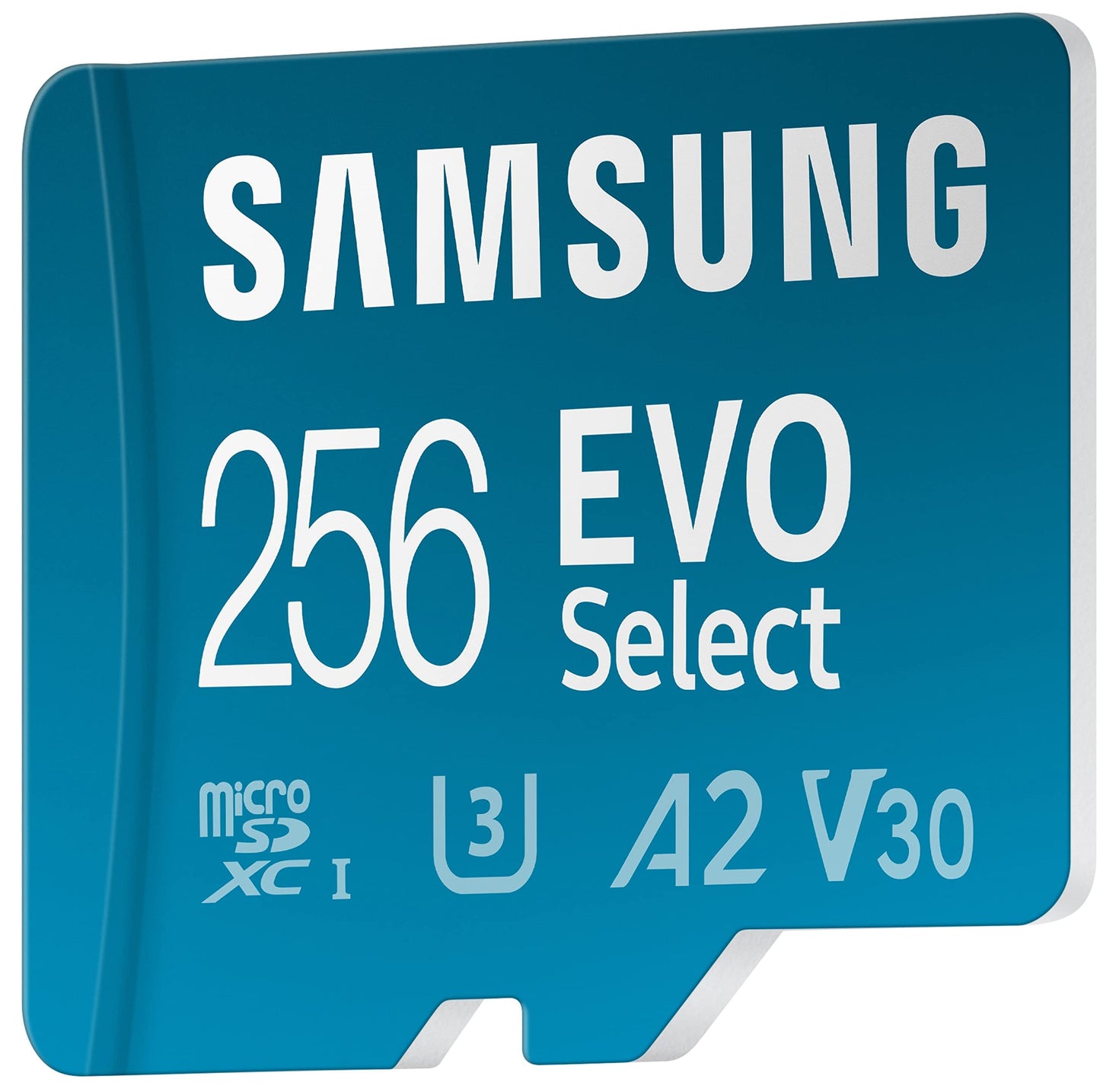 SAMSUNG EVO Select Micro SD-Memory-Card + Adapter, 256GB microSDXC 130MB/s Full HD & 4K UHD, UHS-I, U3, A2, V30, Expanded Storage for Android Smartphones, Tablets, Nintendo-Switch (MB-ME256KA/AM)