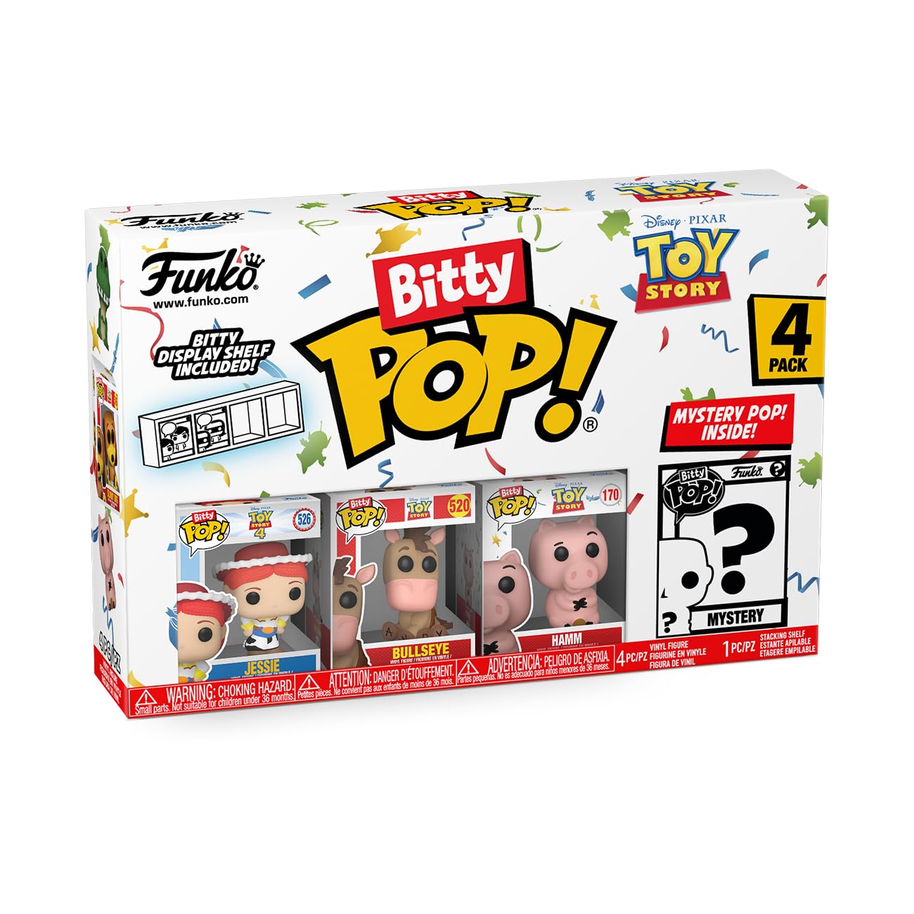 Funko Bitty Pop!: Toy Story Mini Collectible Toys 4-Pack - Jessie, Bullseye, Hamm & Mystery Chase Figure (Styles May Vary) - amzGamess