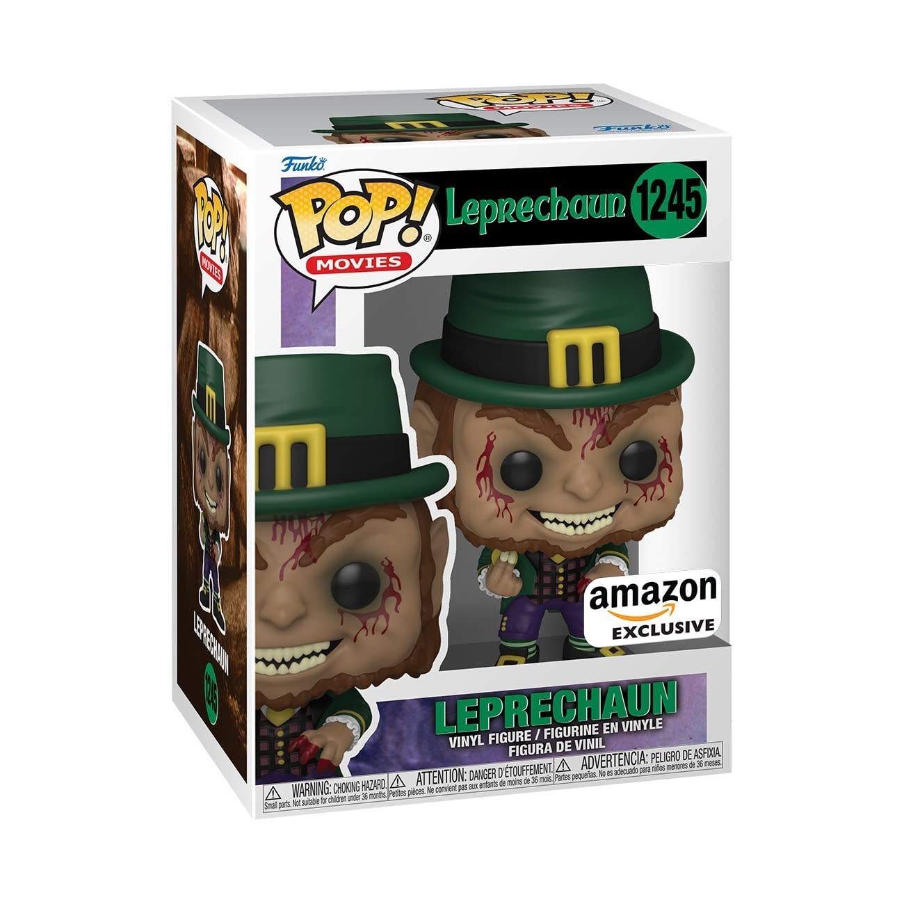 Funko Pop! Movies: Leprechaun - Leprechaun (Bloody), Amazon Exclusive, Multicolor, 65033 - amzGamess