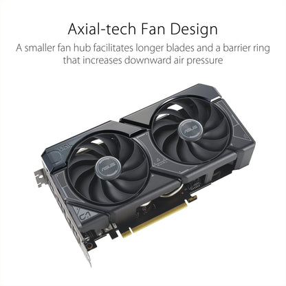 ASUS Dual GeForce RTX™ 4060 Ti OC Edition 8GB GDDR6 (PCIe 4.0, 8GB GDDR6, DLSS 3, HDMI 2.1, DisplayPort 1.4a, Axial-tech Fan Design, 0dB Technology, and More) - amzGamess