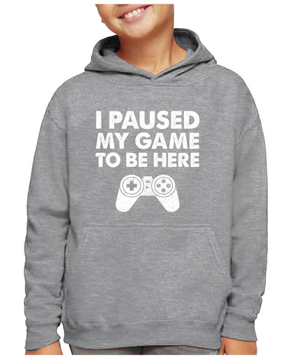 Tstars Kids Gaming Apparel I Paused My Game Gifts for Gamers Sweatshirts Hoodies Small Gray - amzGamess