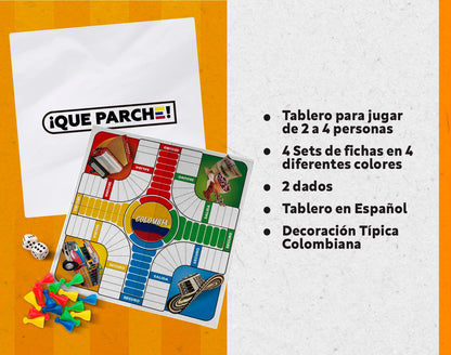 Tablero De Parques Colombiano, Colombian Parques Board Game, Parcheesi Board Game, Juegos De Mesa para Adultos, Productos Colombianos, Colombia, Parques Colombiano, Regalo para un Colombiano