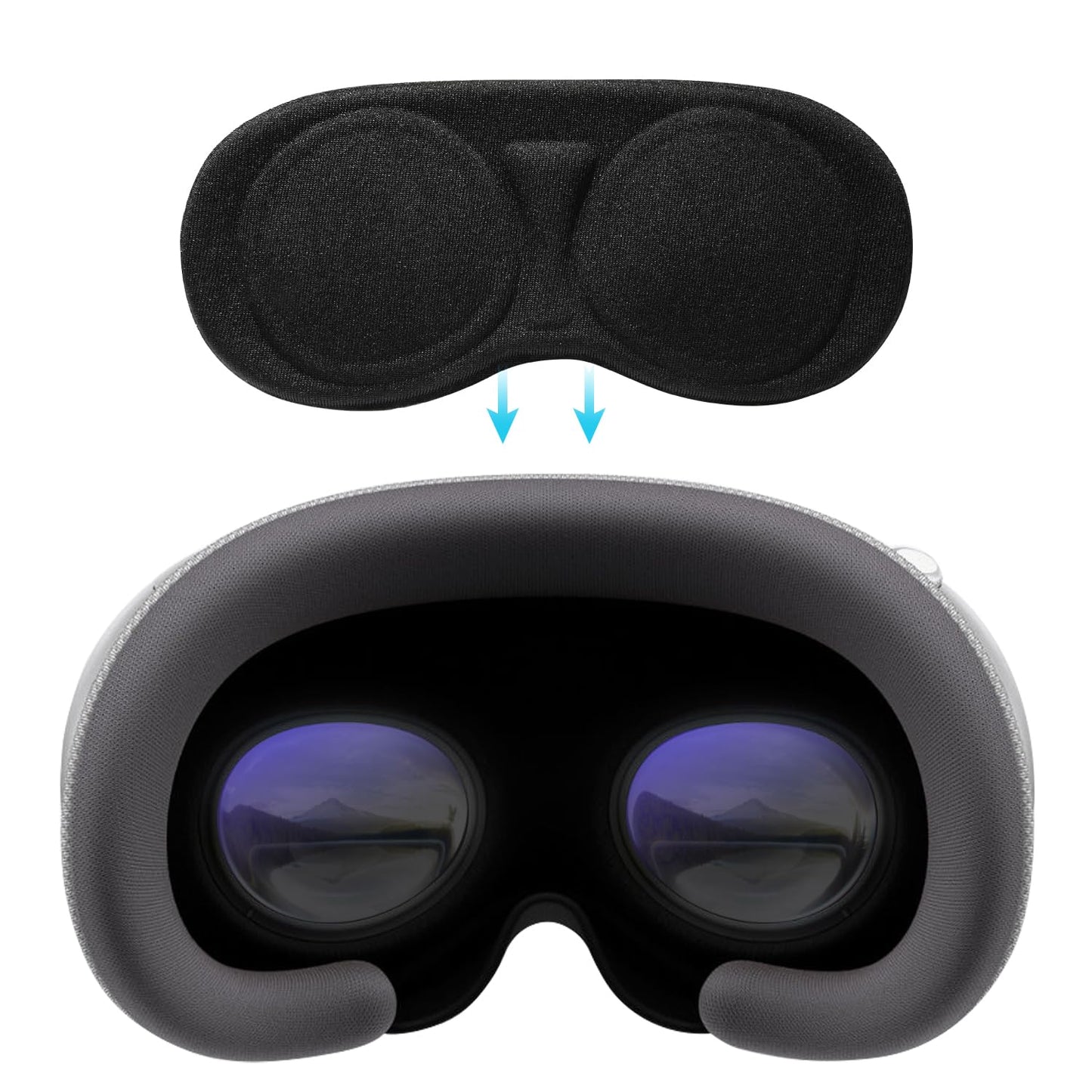 SARLAR 2 Pack Lens Protector Cover Accessories Compatible with Apple Vision Pro, Oculus Meta Quest 3/Quest 2/Quest, Rift S and Vive Index, Protects VR Lenses from Sunlight, Scratches and Dust - amzGamess