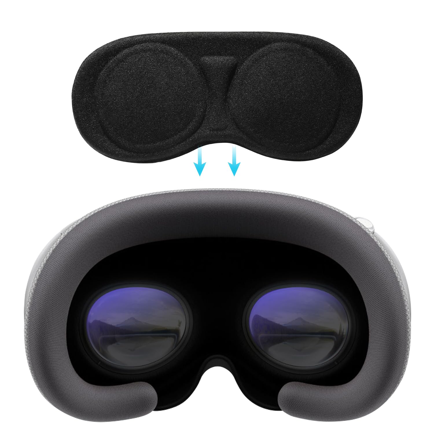 SARLAR 2 Pack Lens Protector Cover Accessories Compatible with Apple Vision Pro, Oculus Meta Quest 3/Quest 2/Quest, Rift S and Vive Index, Protects VR Lenses from Sunlight, Scratches and Dust - amzGamess