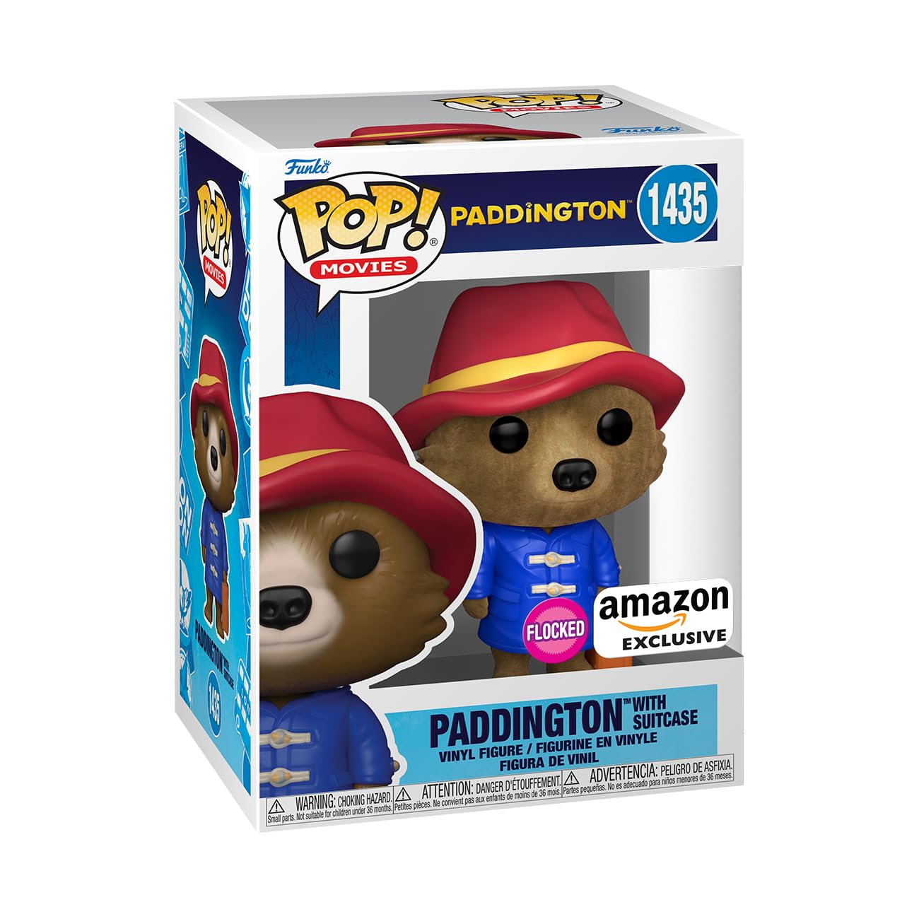 Funko Pop! Movies: Paddington - Paddington with Suitcase Flocked, Amazon Exclusive - amzGamess