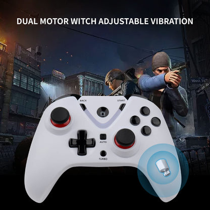ROTOMOON Wireless Game Controller with LED Lighting Compatible with Xbox One S/X, Xbox Series S/X Gaming Gamepad, Remote Joypad with 2.4G Wireless Adapter, Rechargeable Battery (White)… - amzGamess