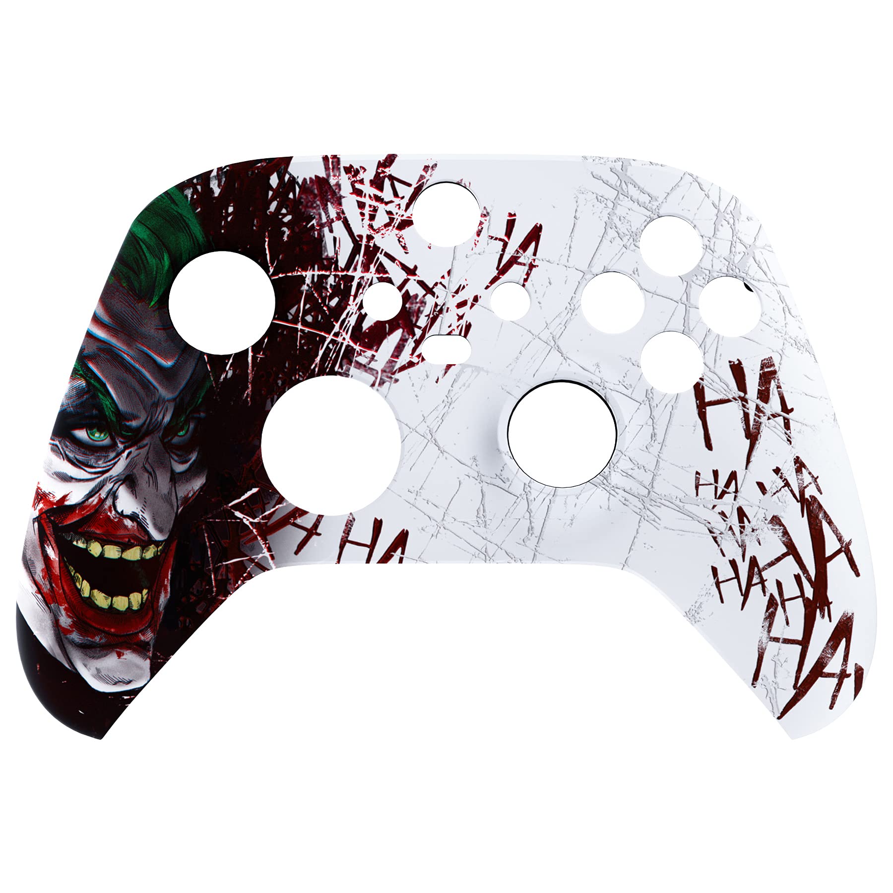 eXtremeRate Custom Shell for Xbox Series X & S Controller - Revitalize Your Controller - Clown Hahaha Replacement Cover Front Housing Cover for Xbox Core Controller Wireless [Control NOT Included] - amzGamess