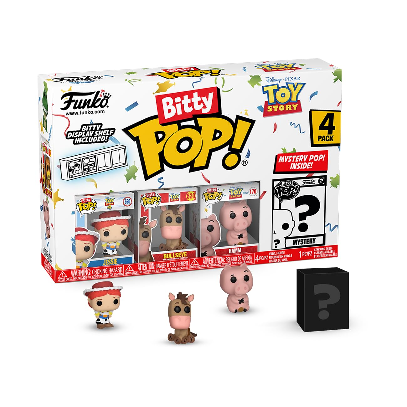 Funko Bitty Pop!: Toy Story Mini Collectible Toys 4-Pack - Jessie, Bullseye, Hamm & Mystery Chase Figure (Styles May Vary) - amzGamess