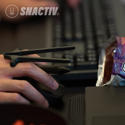 SNACTIV PRO Finger Chopsticks for Gamers - As Seen on Shark Tank! The Official Snacking Tool of the Future - Enjoy Snacks and Chips with Ease - Innovative Gaming Snacking Solution - Snack Chopsticks - amzGamess