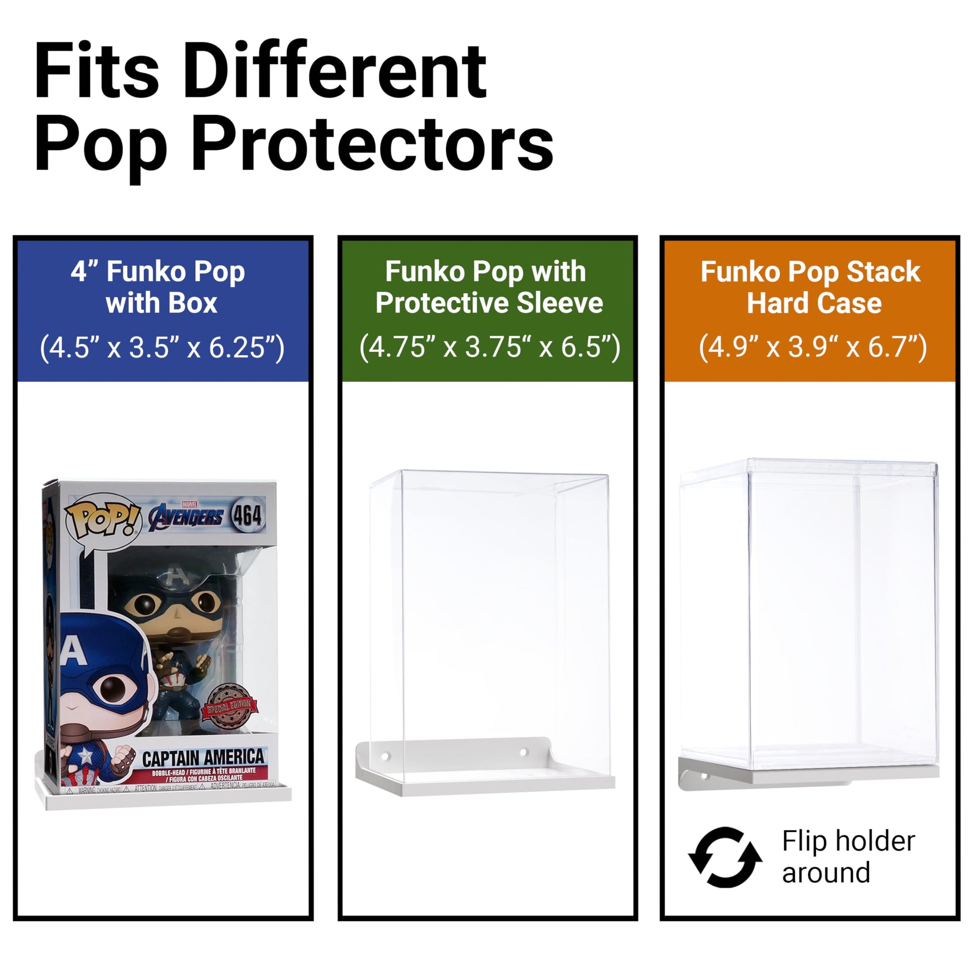 Carpenter Woods 10-Pack Funko Pop Shelves Wall Display Shelf for Collectibles, Funko Pop Display Stand Holder, Vinyl Toys Action Figure Display Case Funko Pop Stand Wall Mount Storage Organizer CLEAR - amzGamess
