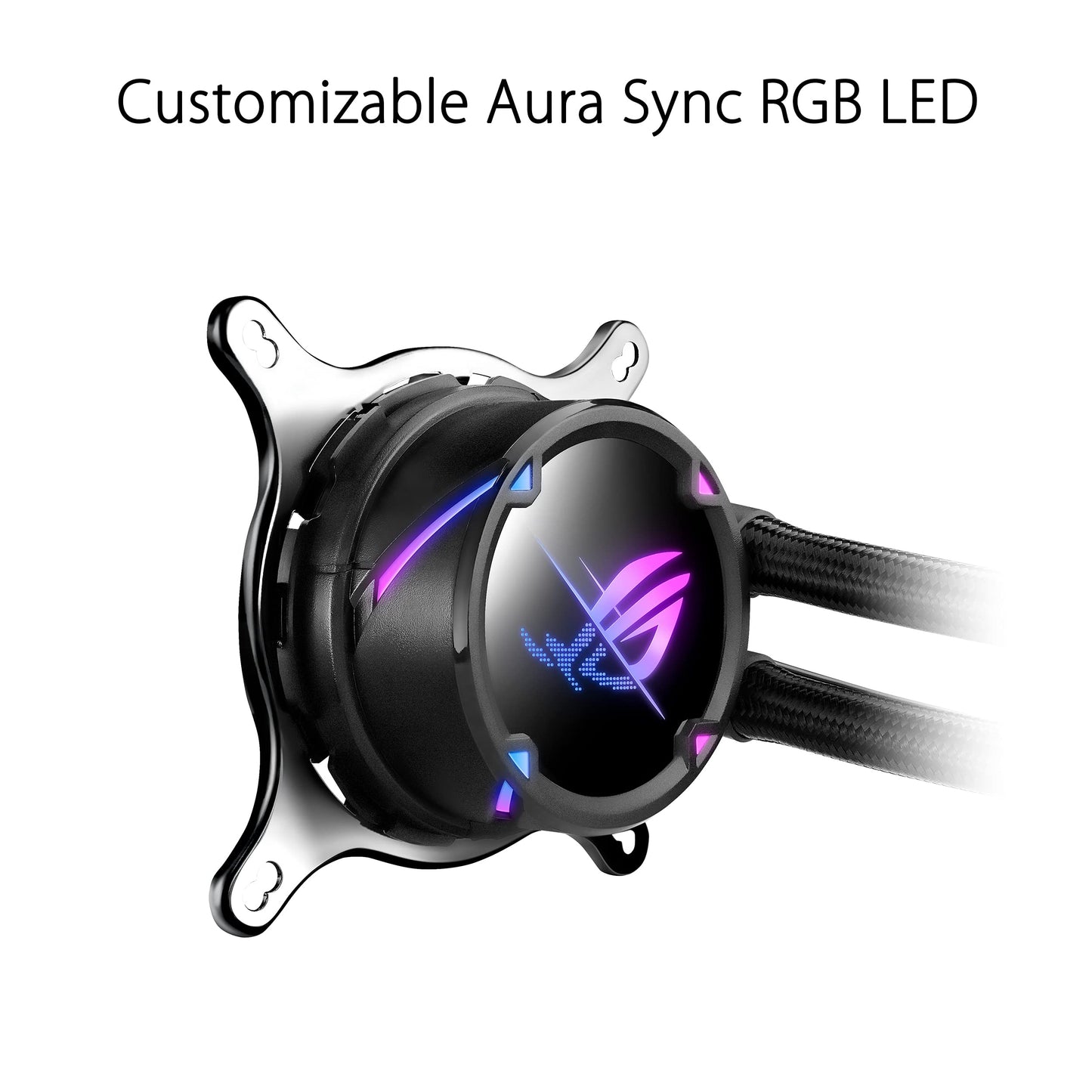 ASUS ROG Strix LC II 360 ARGB All-in-one AIO Liquid CPU Cooler 360mm Radiator, Intel LGA1700, 115x/2066 and AMD AM4/TR4 Support,Triple 120mm 4-pin PWM Addressable RGB Radiator Fans