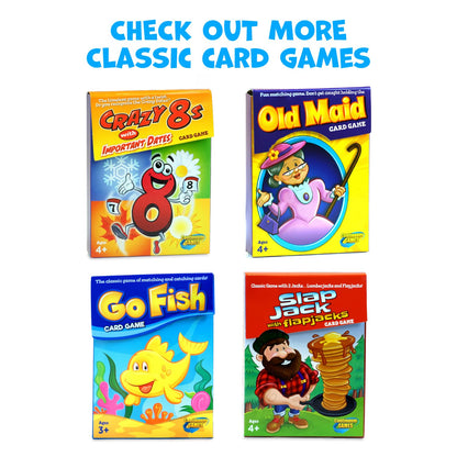 Continuum Games Go Fish Classic Card Game Fun for Children Age 3 and Up, Blue