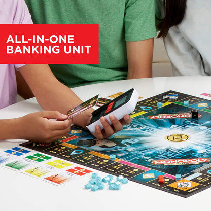 Hasbro Gaming Monopoly Ultimate Banking Edition Board Game for Families and Kids Ages 8 and Up, Electronic Banking Unit (Amazon Exclusive)