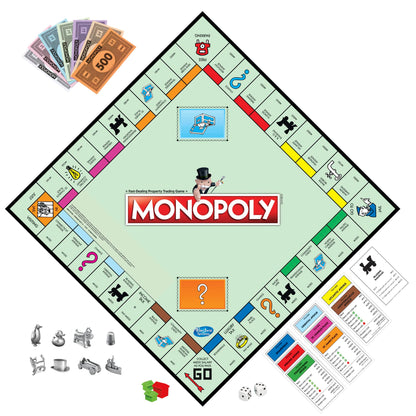 Monopoly Game, Family Board Games for 2 to 6 Players & Kids Ages 8 and Up, Includes 8 Tokens (Token Vote Edition) - amzGamess