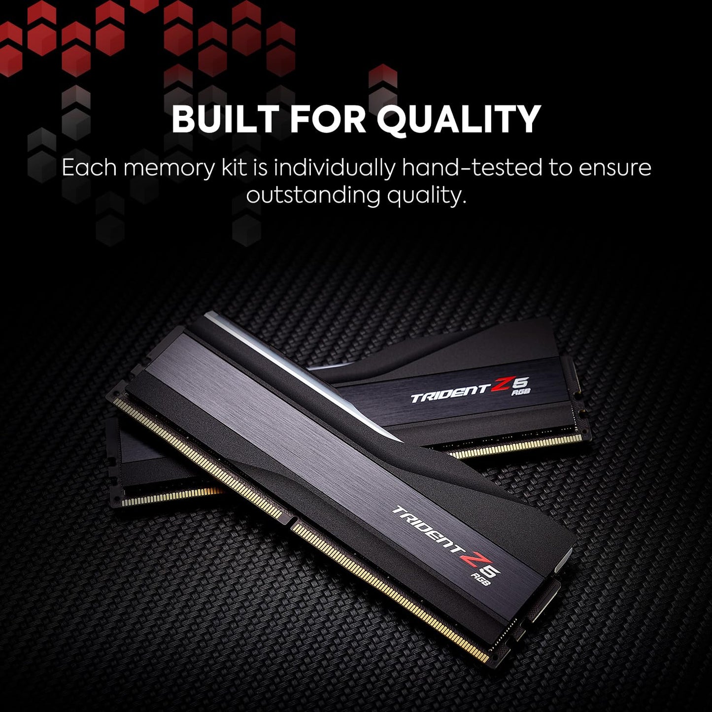 G.SKILL Trident Z5 RGB Series (Intel XMP 3.0) DDR5 RAM 64GB (2x32GB) 6400MT/s CL32-39-39-102 1.40V Desktop Computer Memory UDIMM - Matte Black (F5-6400J3239G32GX2-TZ5RK)