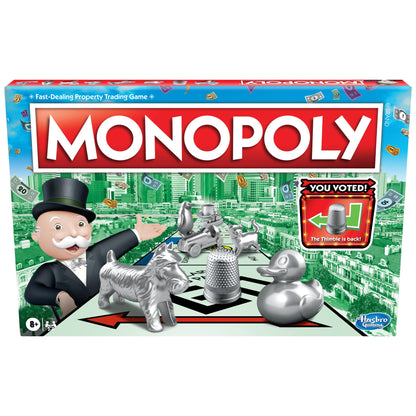 Monopoly Game, Family Board Games for 2 to 6 Players & Kids Ages 8 and Up, Includes 8 Tokens (Token Vote Edition) - amzGamess