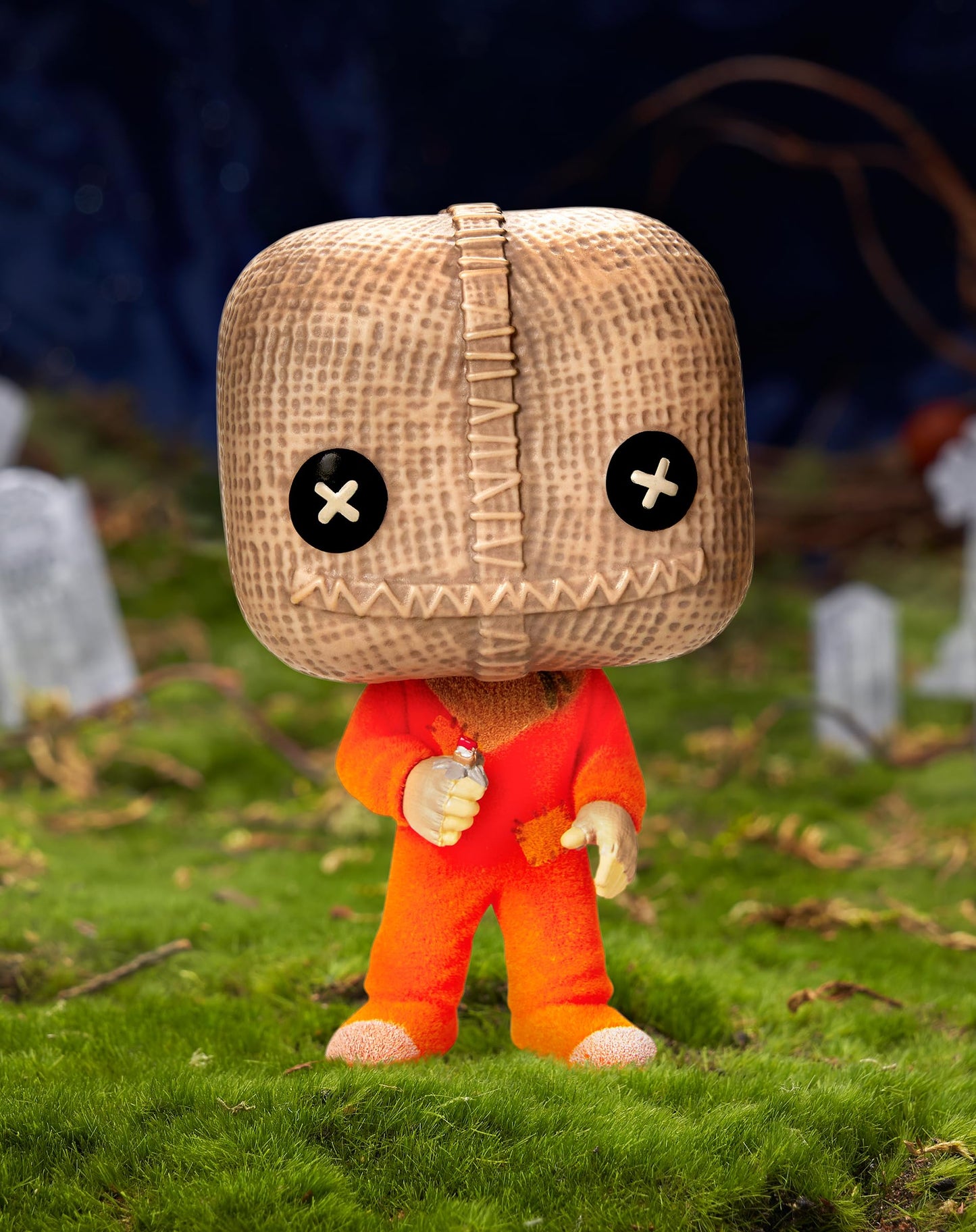 Funko Spirit Halloween Trick 'r Treat Sam with Razor Flocked POP! Figure | Horror Collectible - amzGamess