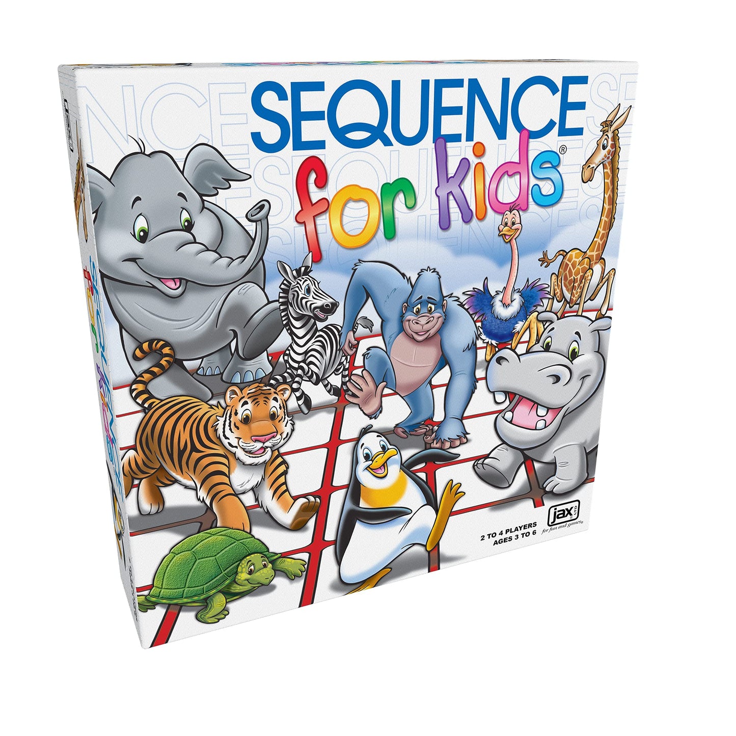 SEQUENCE for Kids -- The 'No Reading Required' Strategy Game by Jax and Goliath, Multi Color, 11 inches (2-4 players) (Packaging May Vary)