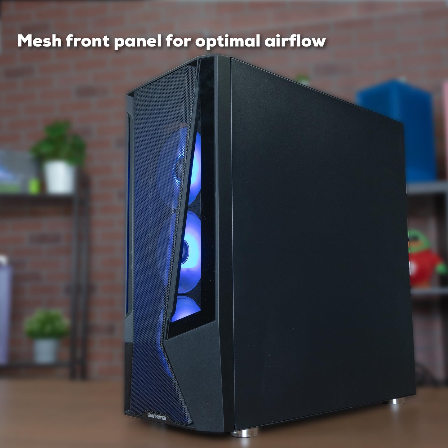 iBUYPOWER TraceMesh Gaming PC Computer Desktop TMA5N16502 (AMD Ryzen 5 4500, GTX 1650 4GB, 16GB DDR4 3200 (8x2), 1TB NVMe SSD, WiFi Ready, Windows 11 Home)