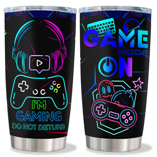 Gamer Gifts, Gifts for Gamers, Cool Gamer Gifts for Men Teen Boys Boyfriend, Gaming Gifts, Gamer Gift Ideas, Video Game Gifts, Gamer Girl Gifts, Gifts for Game Lovers Stainless Steel Tumbler 20oz 1Pc - amzGamess