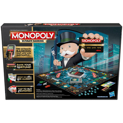 Hasbro Gaming Monopoly Ultimate Banking Edition Board Game for Families and Kids Ages 8 and Up, Electronic Banking Unit (Amazon Exclusive)