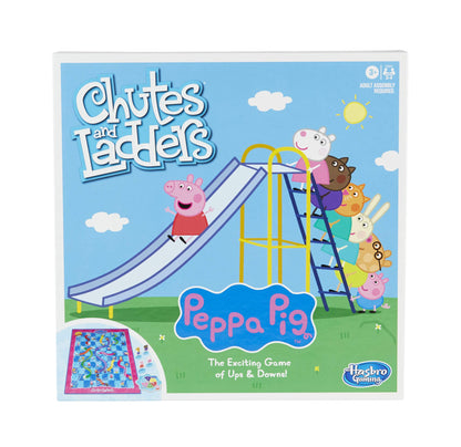 Hasbro Gaming Chutes and Ladders: Peppa Pig Edition Board Game for Kids Ages 3 and Up, Preschool Games for 2-4 Players