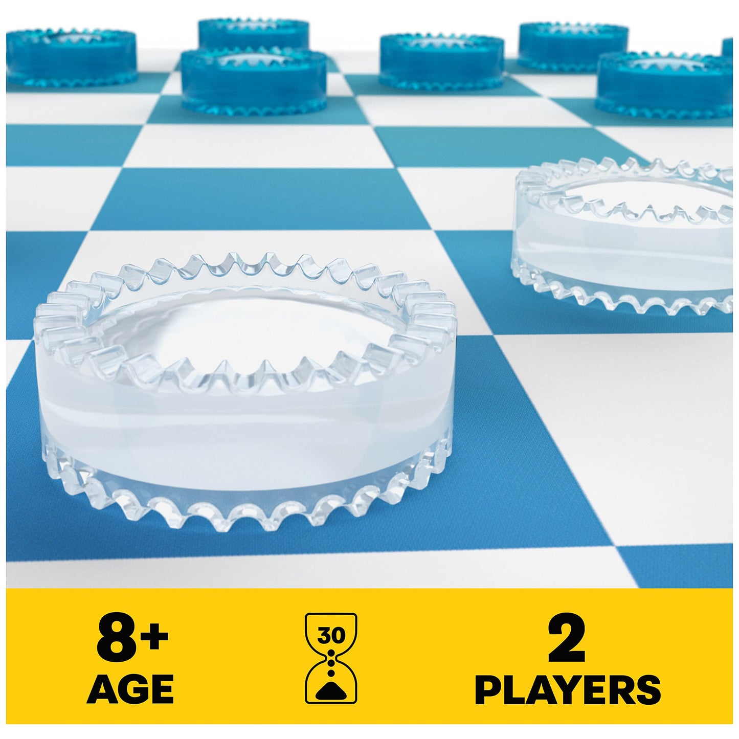 Pack & Go Chess & Checkers Board Game from Spin Master Games Portable 2-Player Games Chess Board Chess Set for Adults and Kids Ages 8 and up