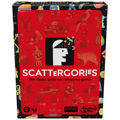 Hasbro Gaming Scattergories Classic Game, Party Game for Adults and Teens Ages 13 and up, Board Game for 2+ Players