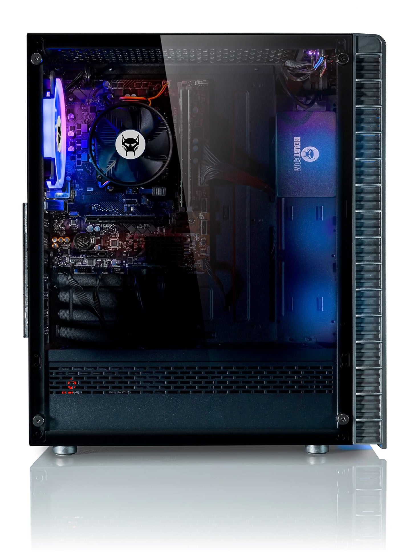 BEASTCOM Q3 | Essential Gaming PC, 12 Threads Gamer, AMD Ryzen 5 6X 4.20GHz, 4K Vega Radeon Graphics, 1TB SSD, 8GB RAM, HDMI, USB 3.2, WiFi, Windows 11 Pro