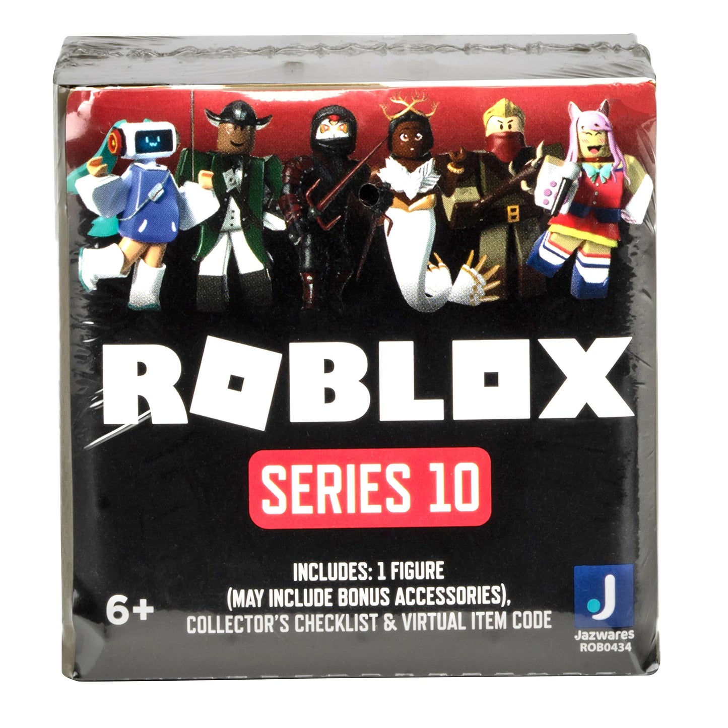 Roblox Action Collection - Series 10 Mystery Figure 6-Pack [Includes 6 Exclusive Virtual Items]