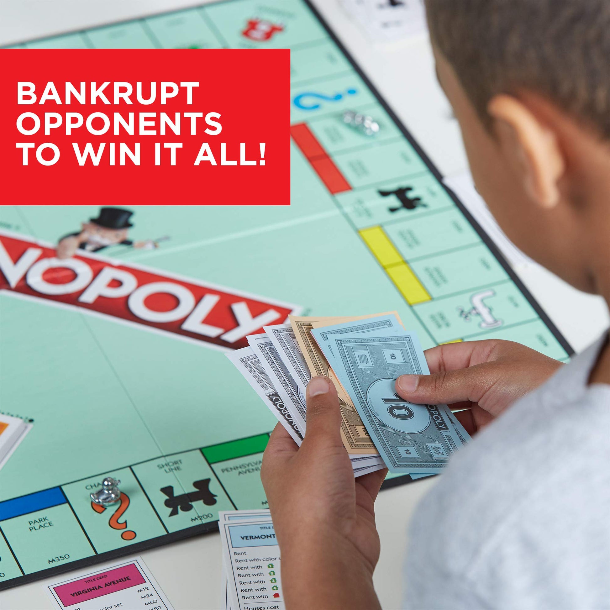 Monopoly Game, Family Board Games for 2 to 6 Players & Kids Ages 8 and Up, Includes 8 Tokens (Token Vote Edition) - amzGamess