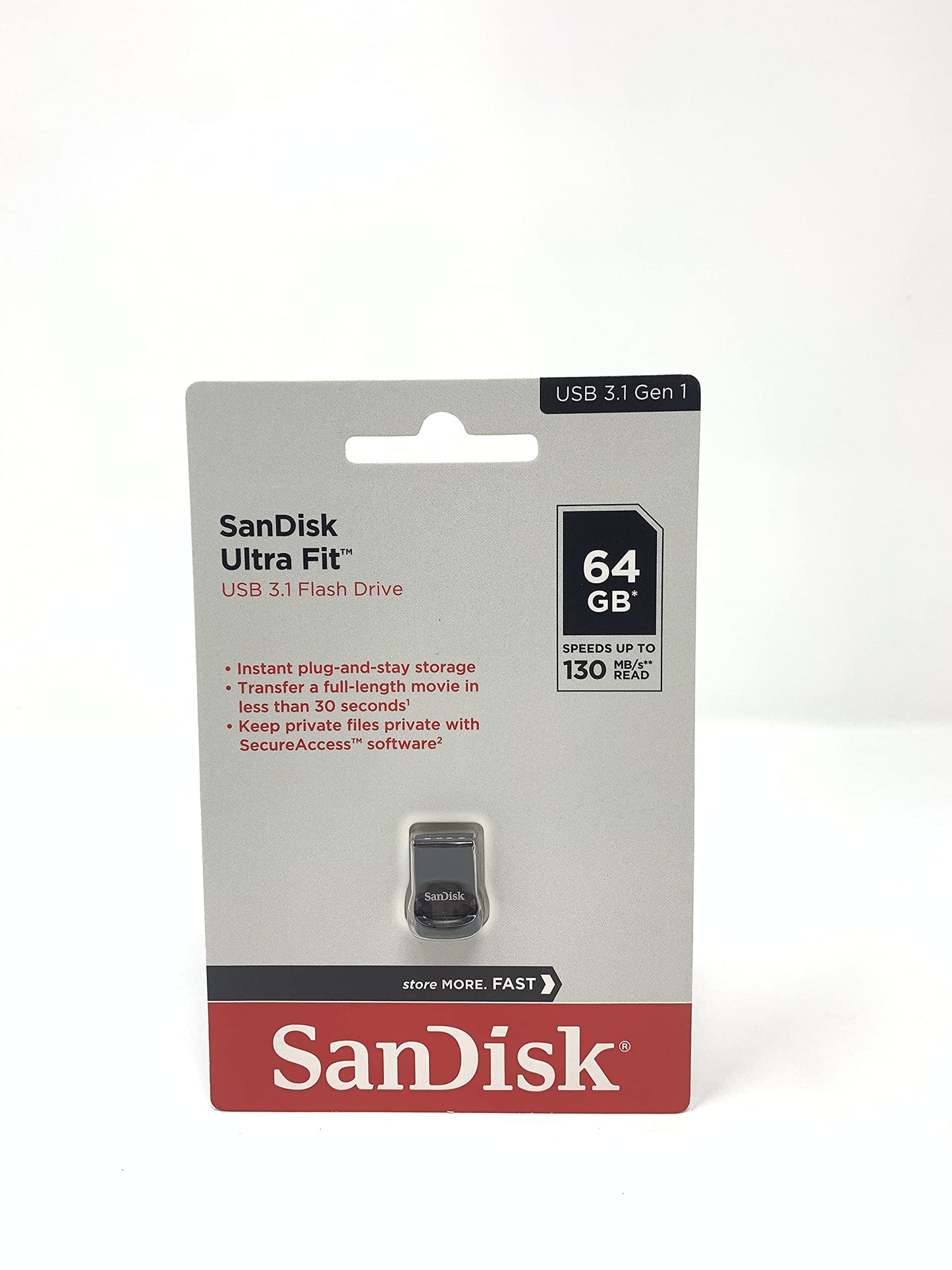 SanDisk 64GB Ultra Fit USB 3.1 Flash Drive - SDCZ430-064G-G46