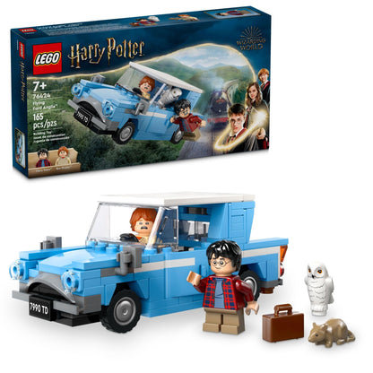 LEGO Harry Potter Flying Ford Anglia, Buildable Car Toy with 2 Minifigures for Role Play, Fantasy Playset for Kids, Harry Potter Car, Gift for Boys, Girls and Any Fan Ages 7 and Up, 76424