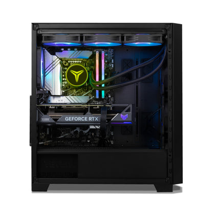 YEYIAN Phoenix Gaming PC, Intel 14th Gen Core i9 14900KF, GeForce RTX 4070 Super Desktop Computer, 1TB NVMe SSD, 32GB DDR5 6000MHz, Intel Z790 Chipset, 360mm Liquid Cooled, Win 11 VR Ready AI Powered